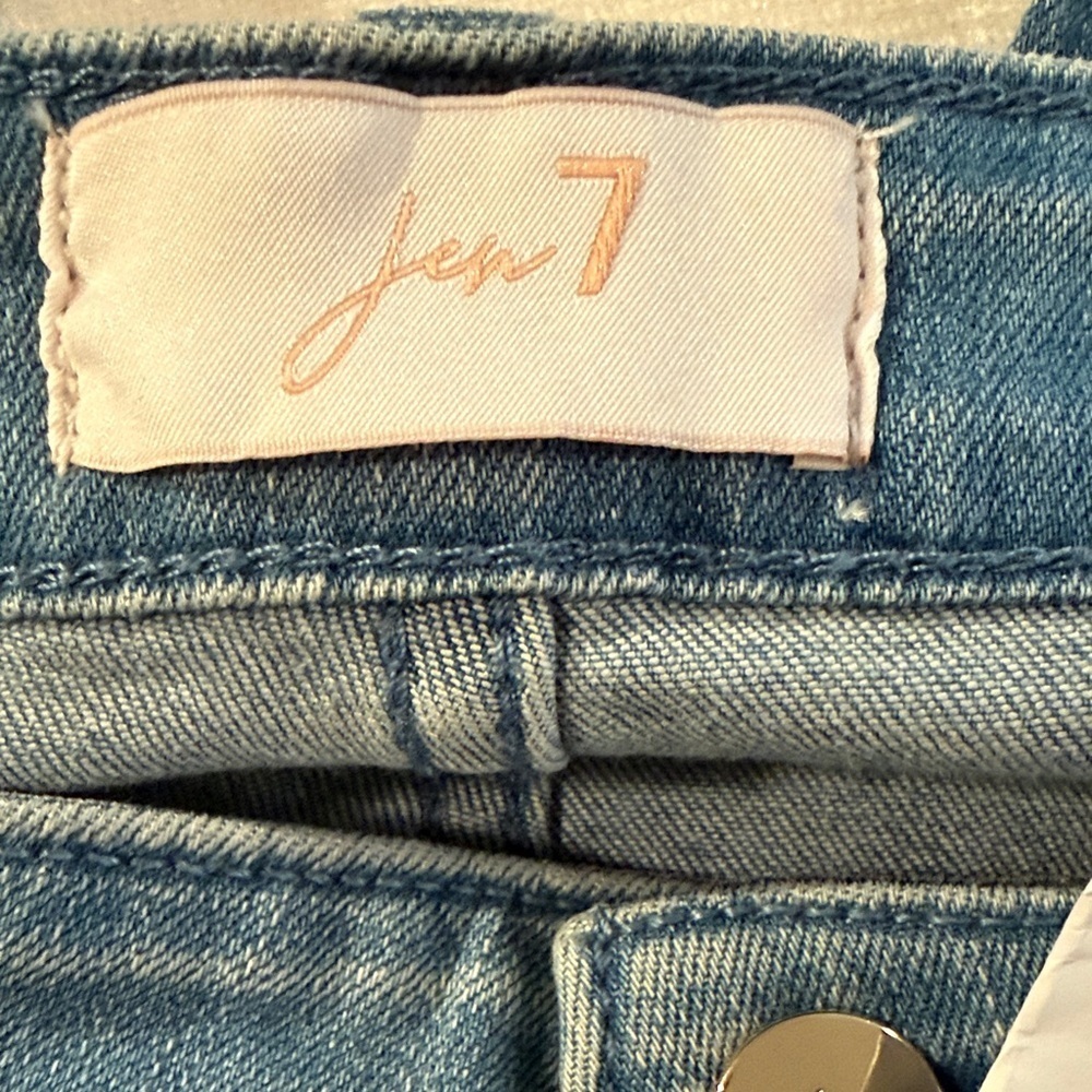 Jen 7 Slim Bootcut Jeans - Size 16 -  Soft Stretch Mid Wash - Picture 3 of 10